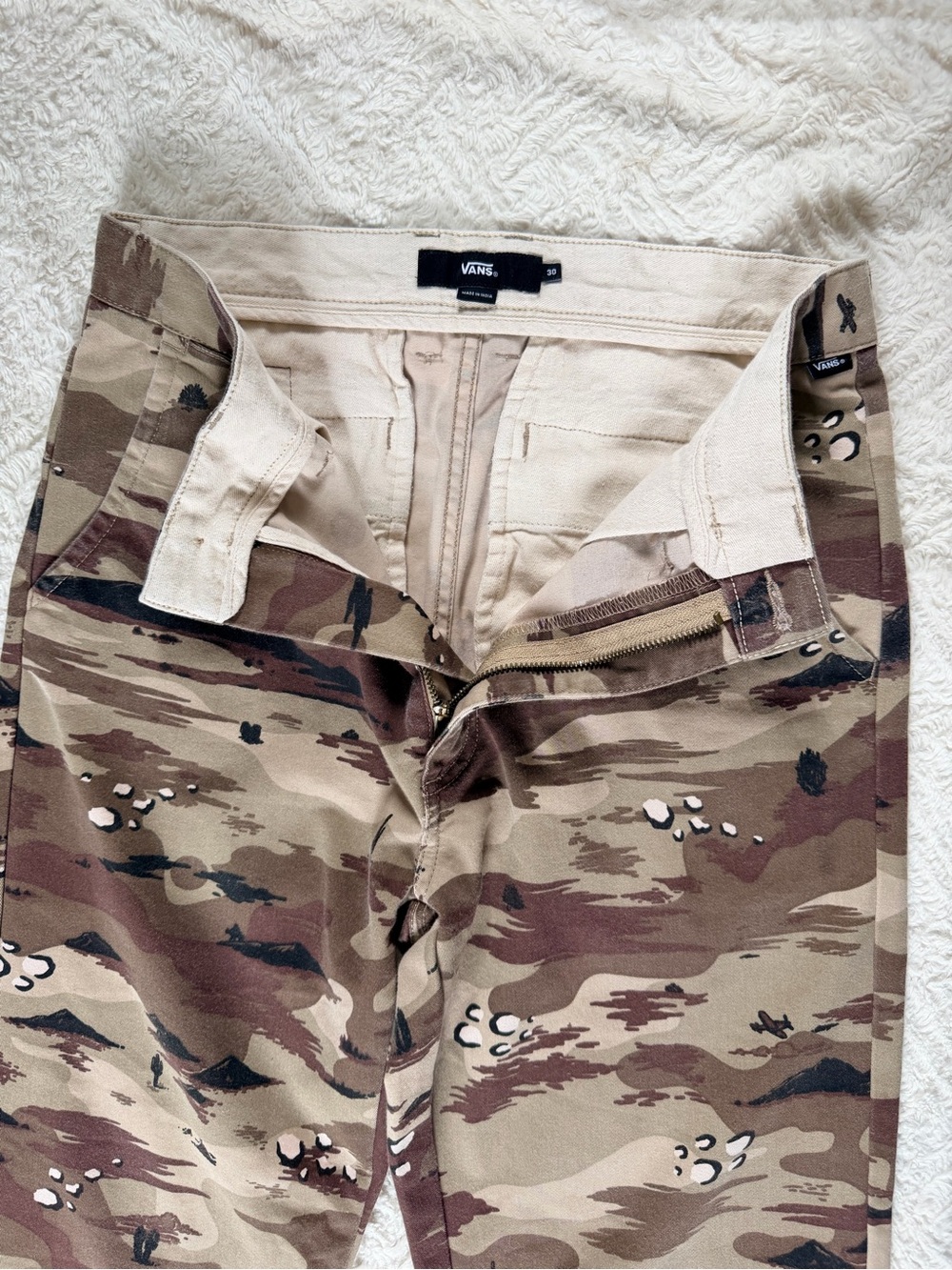 Vans x National Geographic Camo Men's Pants - Size 30 - Yr 2020 Limited Edition - Picture 5 of 8